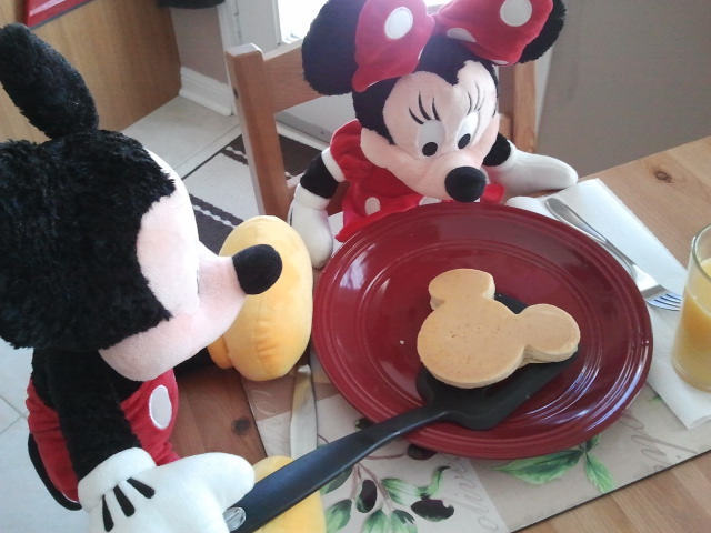Mickey and Minnie pancakes